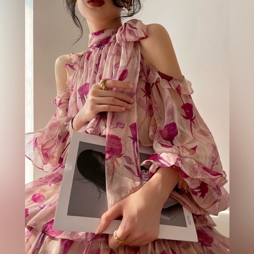 Floral Halter Dress
